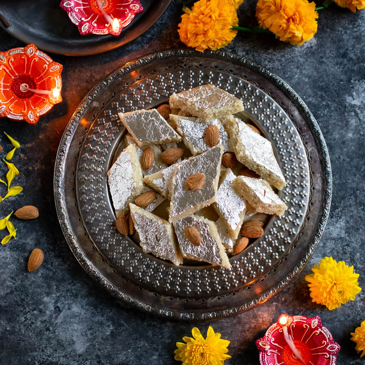 almond-flour-barfi